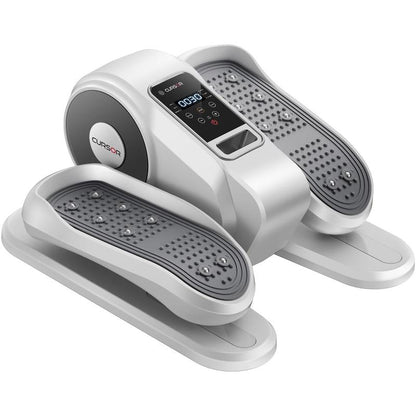 Under Desk Elliptical Machine, Electric Seated Pedal Exerciser, Mini Ellipse Leg Exerciser with Remoter, 12 Level Speeds, Forward & Reverse Direction, Manual & Auto Mode for Home Office